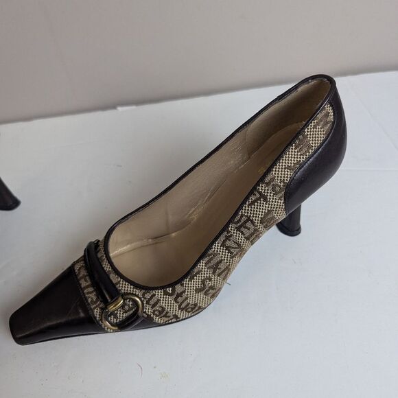 Vintage Stuart Weitzman Monogram Heels – Size 5 – 3" Heel – Rare Designer Pumps - Picture 11 of 11